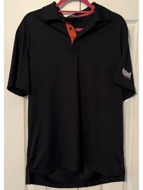 Men's Bushnell Golf Polo In Black - SIZE Medium - Very Clean!!!